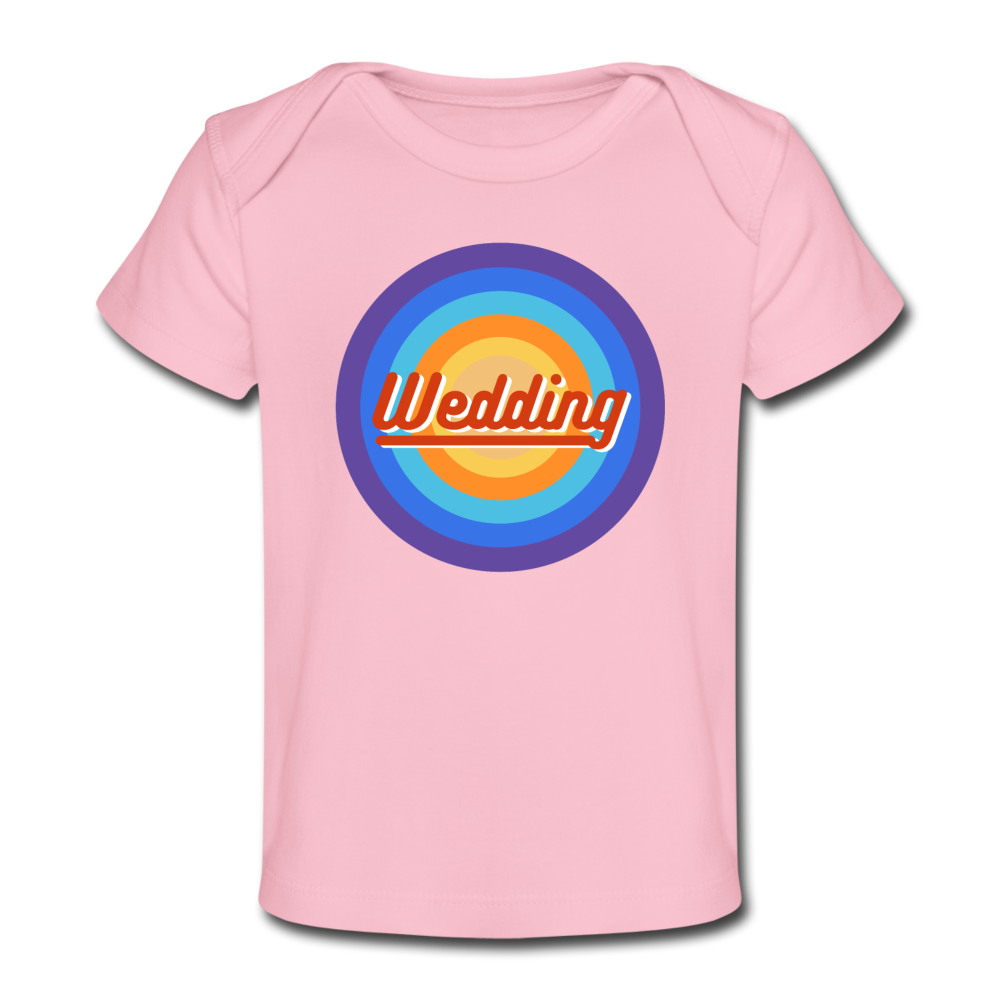Wedding Retro - Baby Bio T-Shirt - Hellrosa