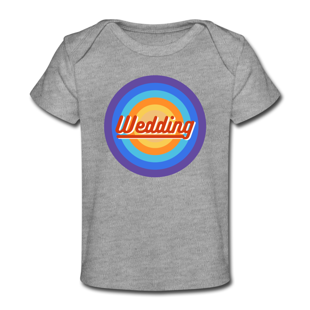 Wedding Retro - Baby Bio T-Shirt - Grau meliert