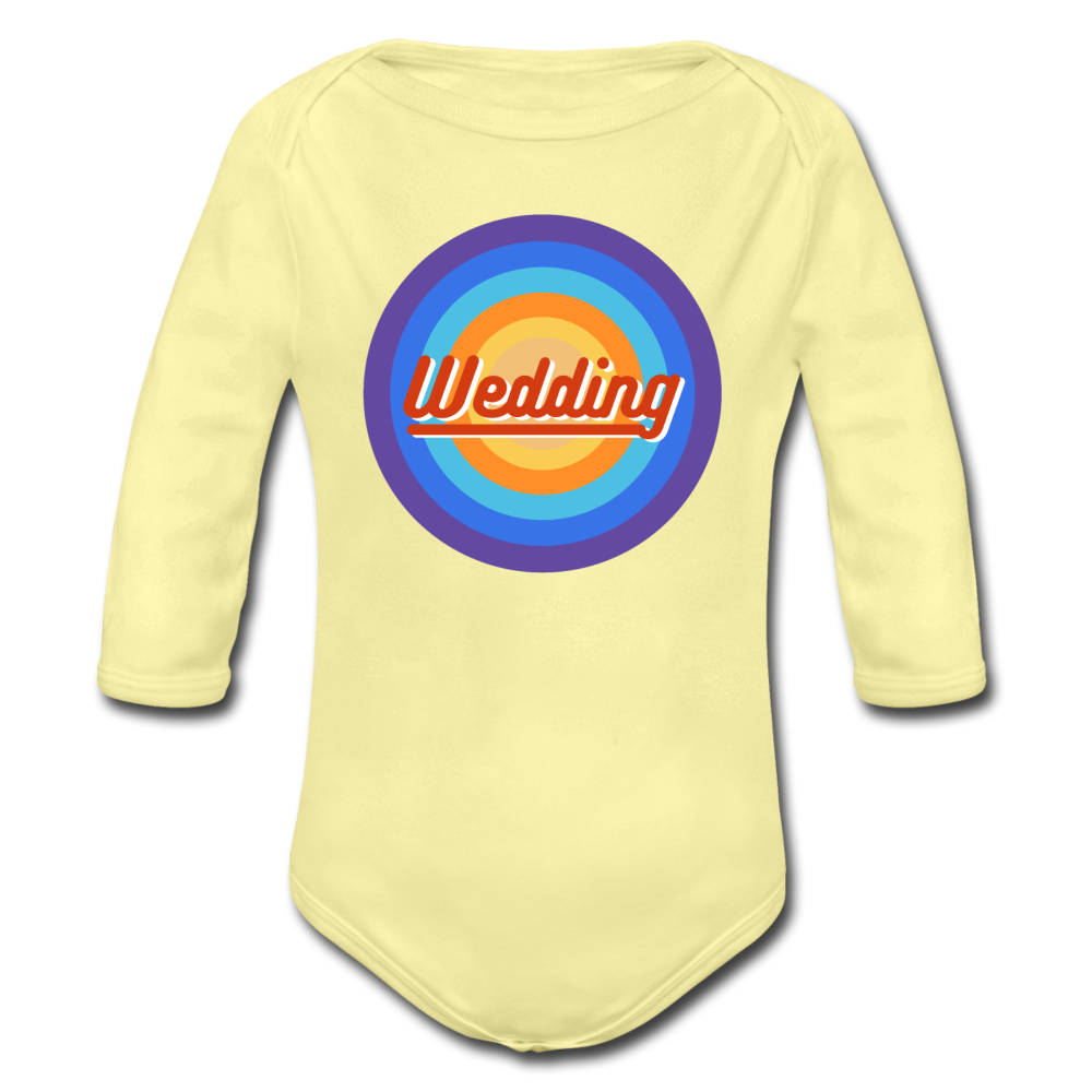 Wedding Retro - Bio-Langarmbody - Hellgelb