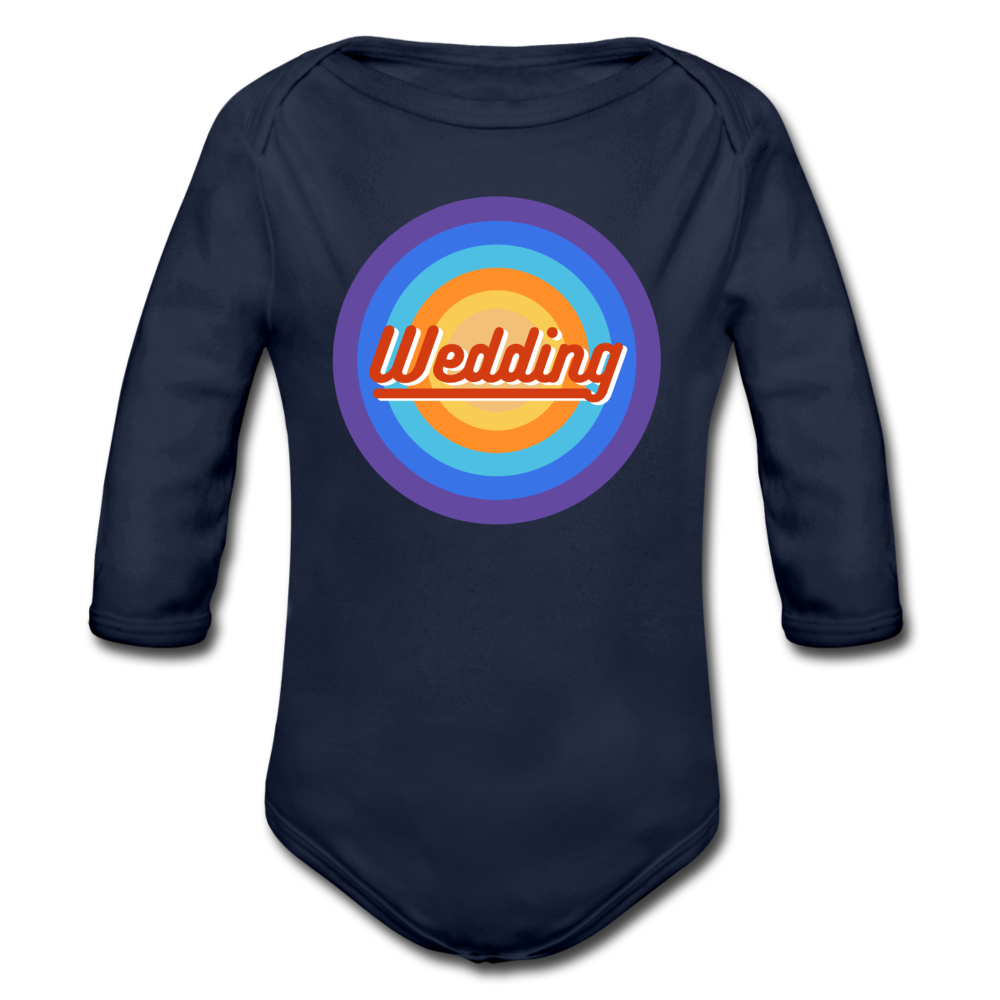 Wedding Retro - Bio-Langarmbody - Dunkelnavy