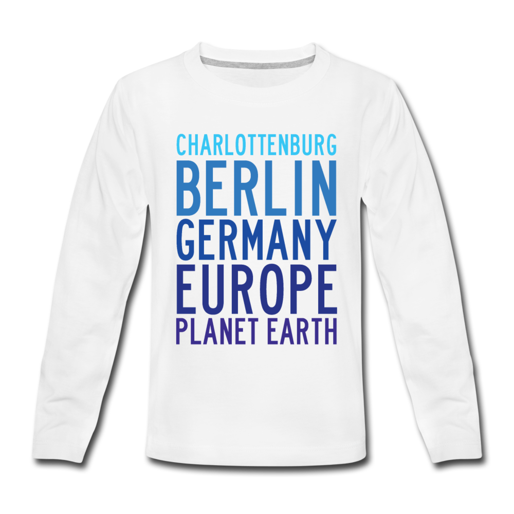 Charlottenburg - Earth - Kinder Langarmshirt - Weiß
