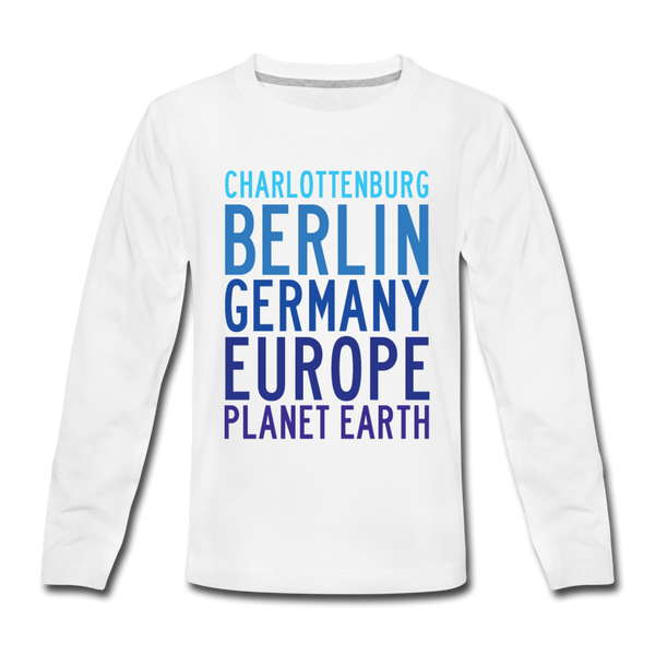 Charlottenburg - Earth - Kinder Langarmshirt - Weiß