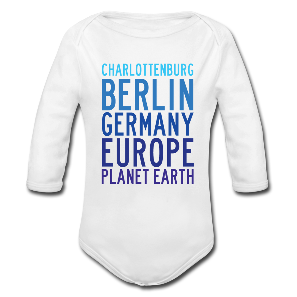 Charlottenburg - Earth - Bio-Langarmbody - Weiß