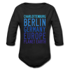 Charlottenburg - Earth - Bio-Langarmbody - Schwarz