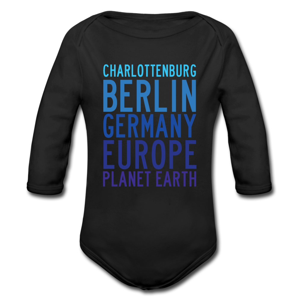 Charlottenburg - Earth - Bio-Langarmbody - Schwarz