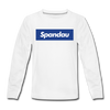 Spandau blau - Kinder Langarmshirt - Weiß