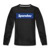 Spandau blau - Kinder Langarmshirt - Schwarz