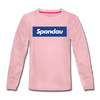 Spandau blau - Kinder Langarmshirt - Hellrosa