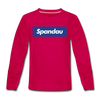 Spandau blau - Kinder Langarmshirt - dunkles Pink