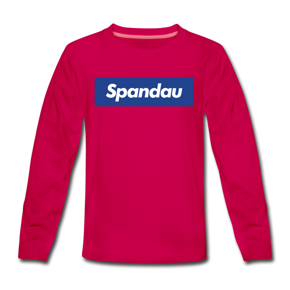 Spandau blau - Kinder Langarmshirt - dunkles Pink