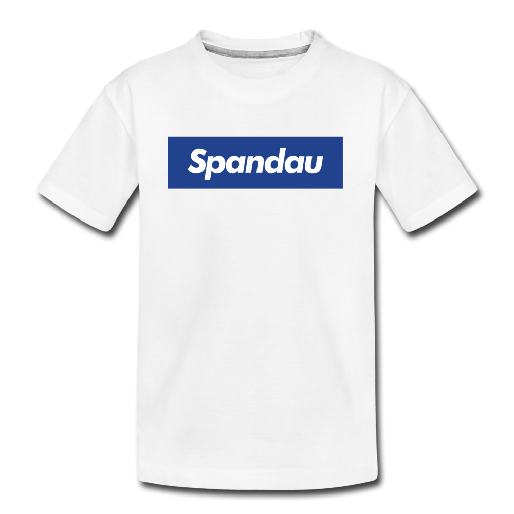 Spandau blau - Teenager Premium T-Shirt - Weiß
