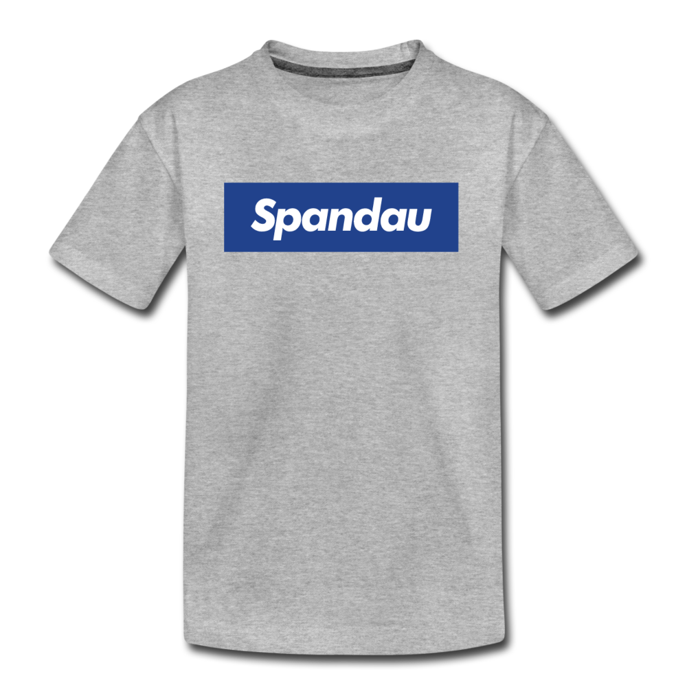 Spandau blau - Teenager Premium T-Shirt - Grau meliert