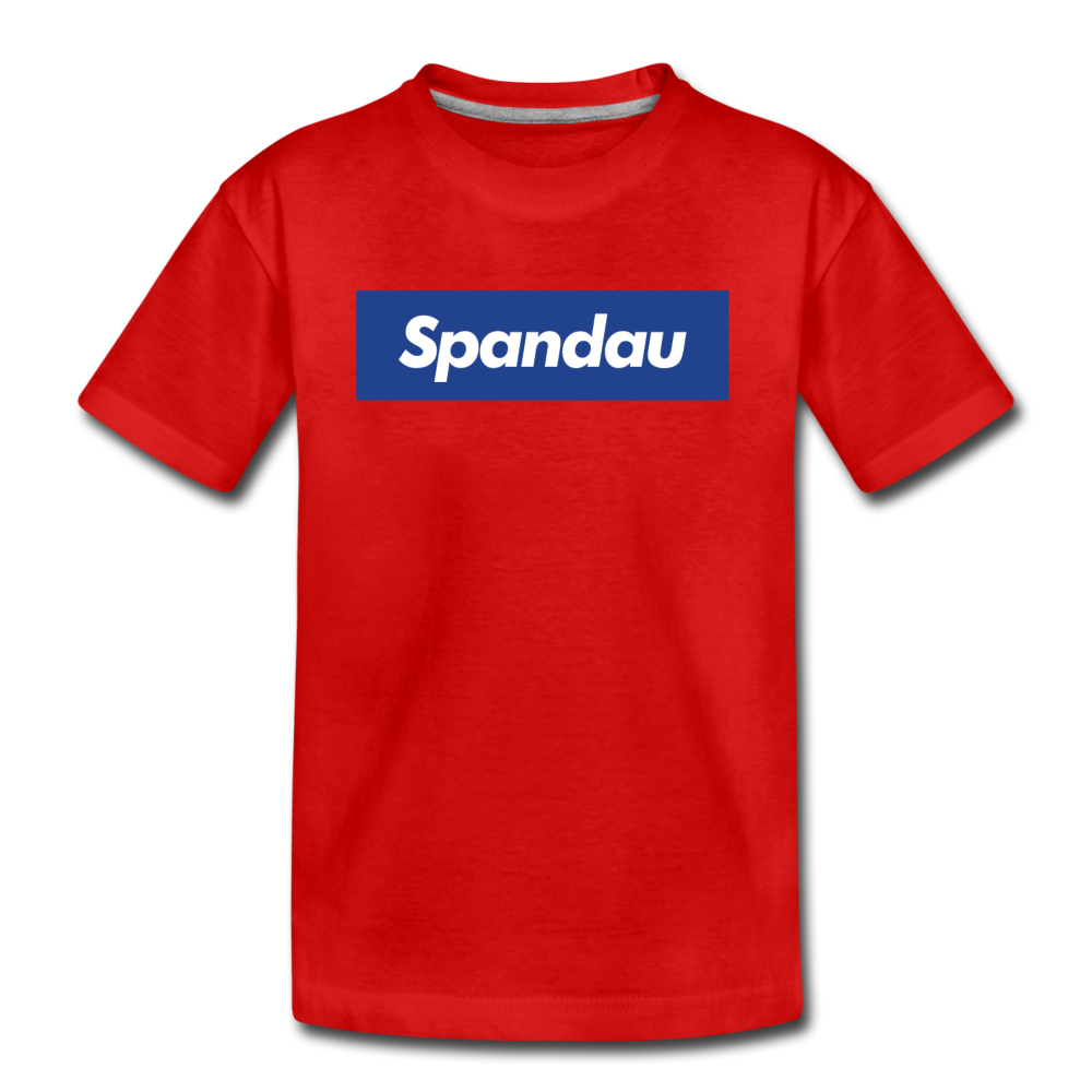 Spandau blau - Teenager Premium T-Shirt - Rot