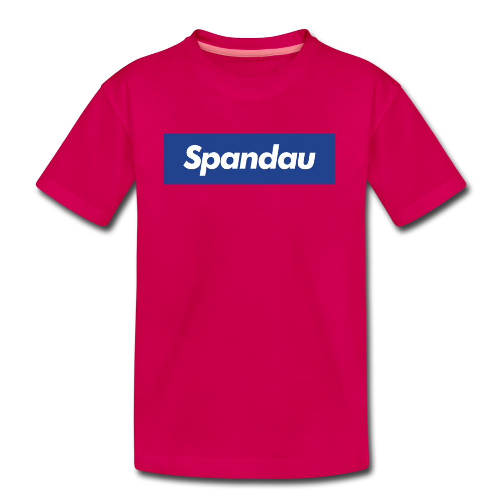 Spandau blau - Teenager Premium T-Shirt - dunkles Pink
