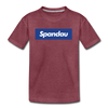Spandau blau - Teenager Premium T-Shirt - Bordeauxrot meliert