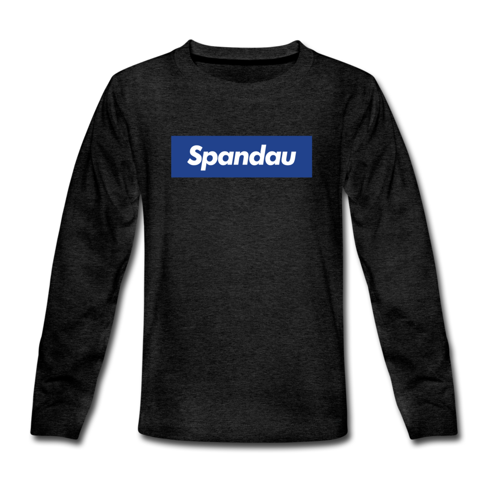 Spandau blau - Teenager Langarmshirt - Anthrazit