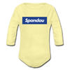 Spandau blau - Bio-Langarmbody - Hellgelb