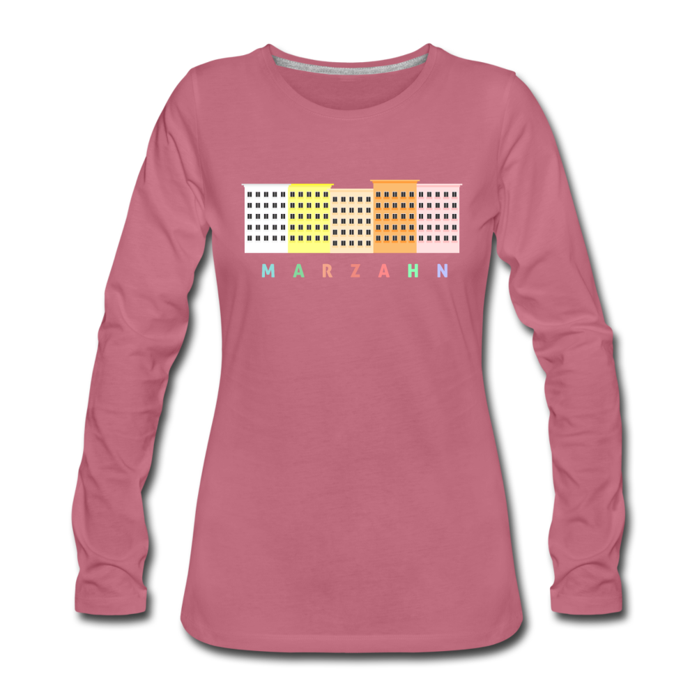 Marzahn - Frauen Premium Langarmshirt - Malve