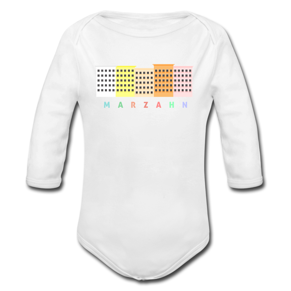 Marzahn - Bio-Langarmbody - Weiß