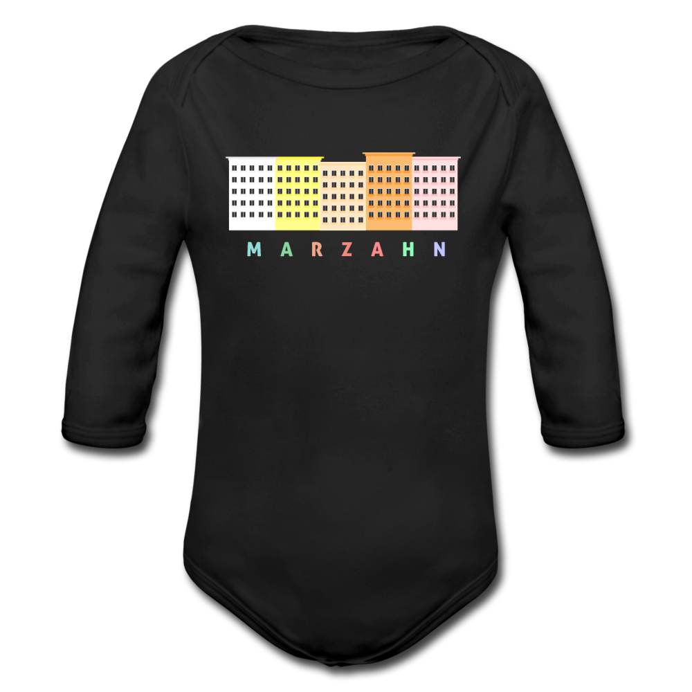 Marzahn - Bio-Langarmbody - Schwarz