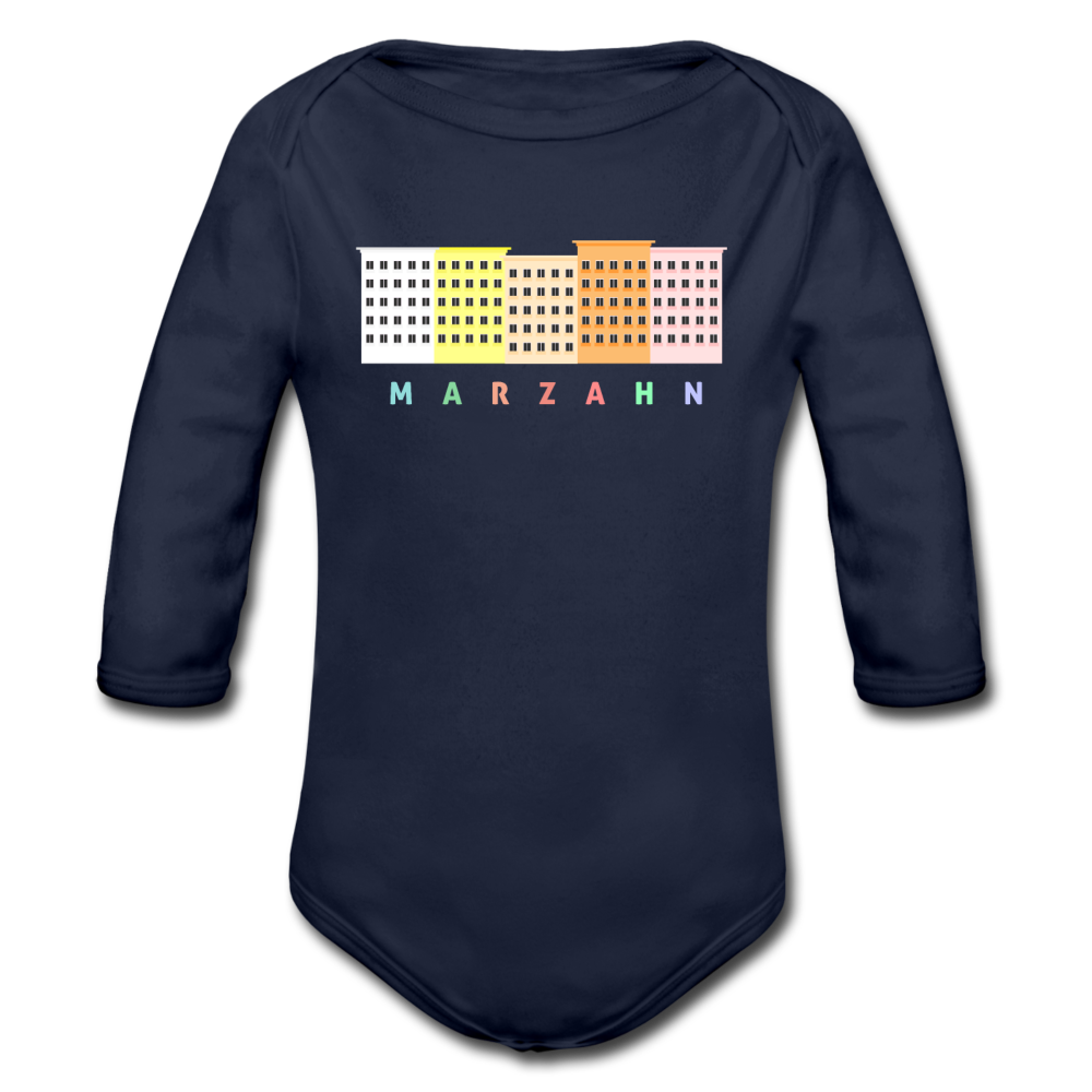 Marzahn - Bio-Langarmbody - Dunkelnavy
