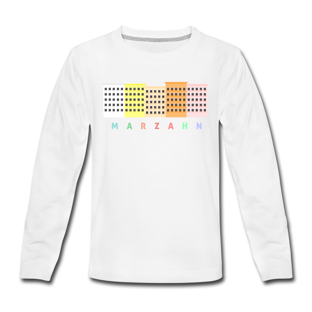 Marzahn - Kinder Langarmshirt - Weiß