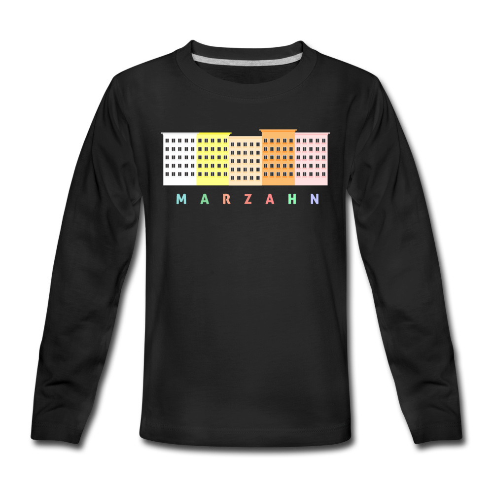 Marzahn - Kinder Langarmshirt - Schwarz