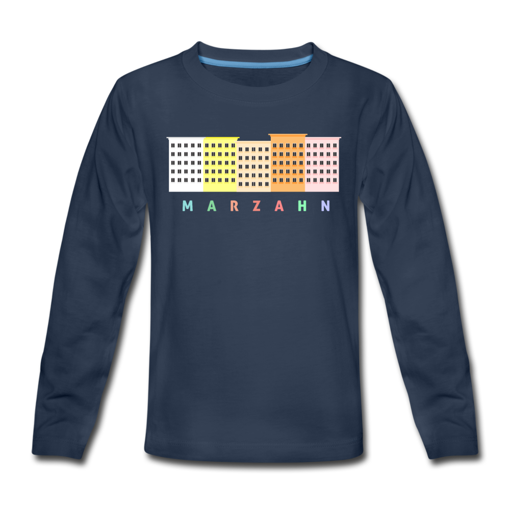 Marzahn - Kinder Langarmshirt - Navy