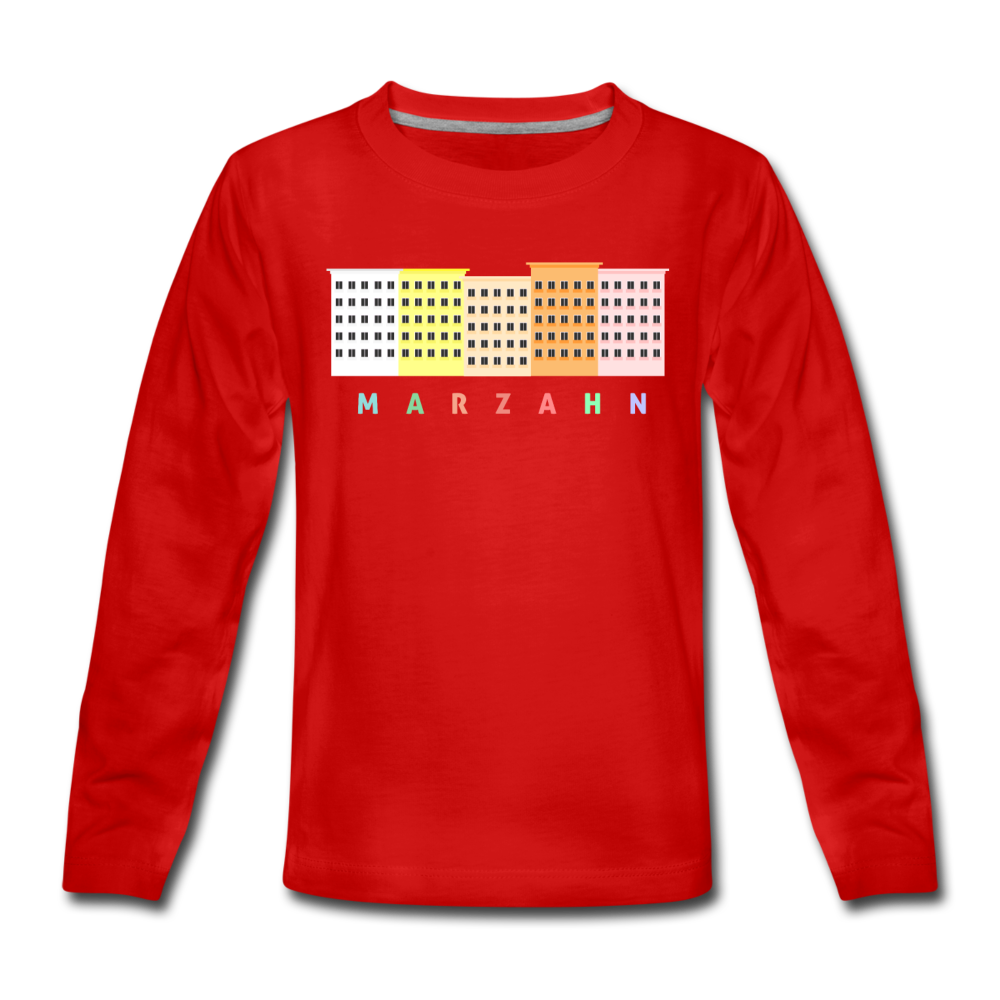 Marzahn - Kinder Langarmshirt - Rot