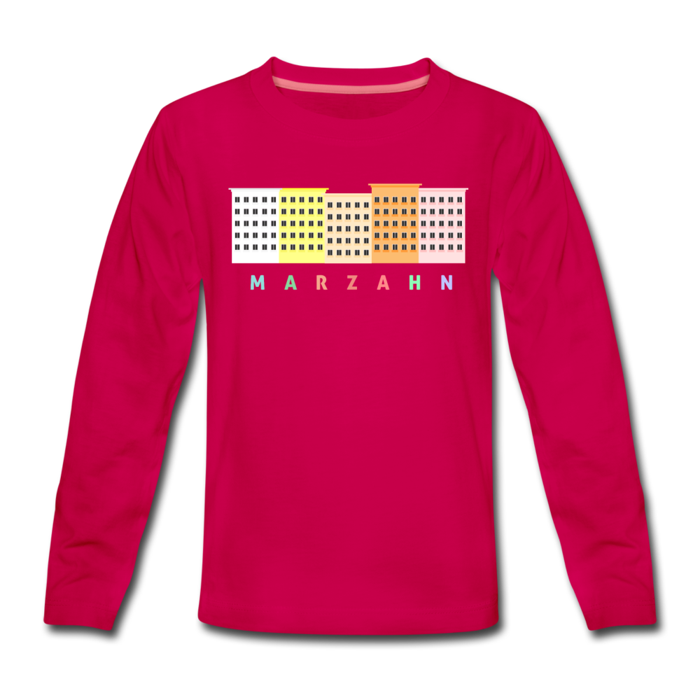 Marzahn - Kinder Langarmshirt - dunkles Pink