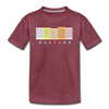 Marzahn - Teenager Premium T-Shirt - Bordeauxrot meliert