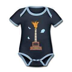 Gold Bär - Baby Bio-Kurzarm-Kontrastbody