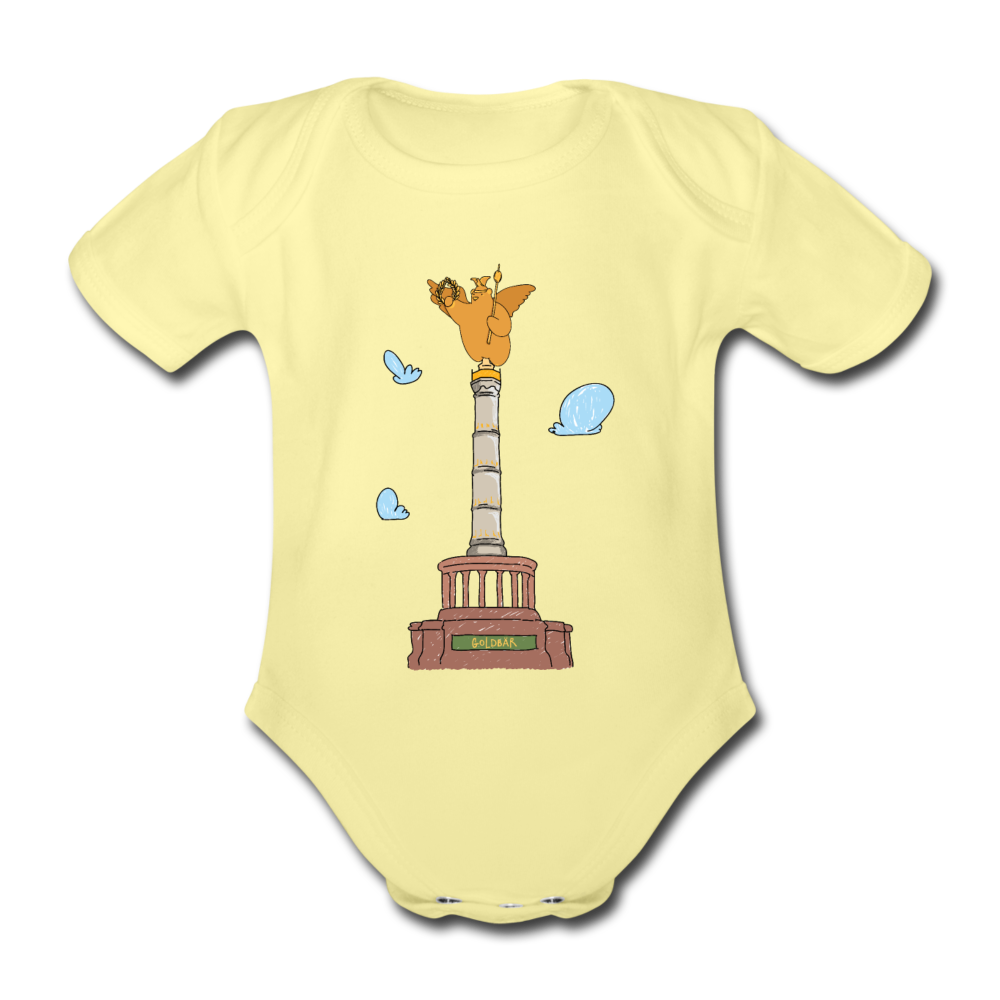 Gold Bär - Bio-Kurzarmbody - Hellgelb