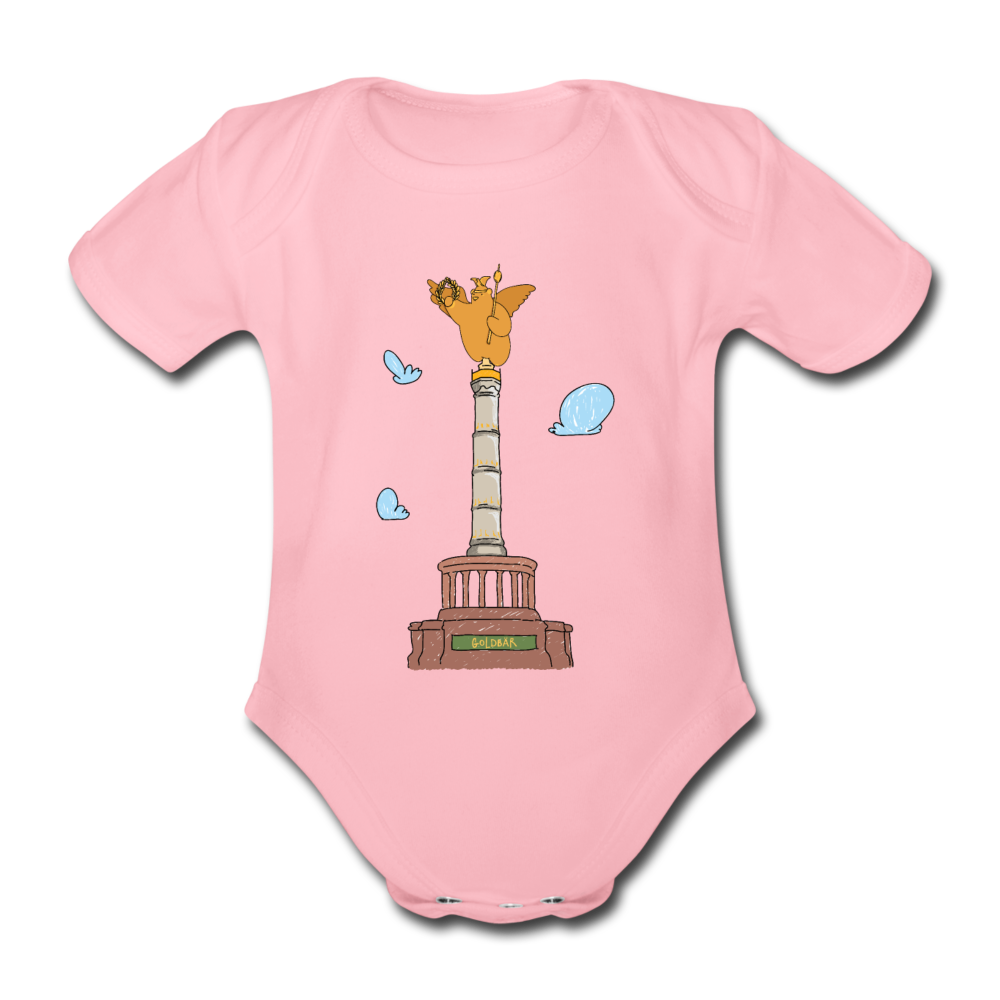 Gold Bär - Bio-Kurzarmbody - Hellrosa