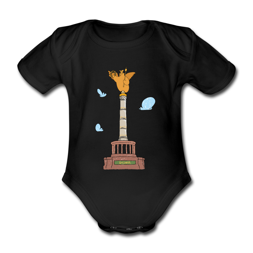 Gold Bär - Bio-Kurzarmbody - Schwarz