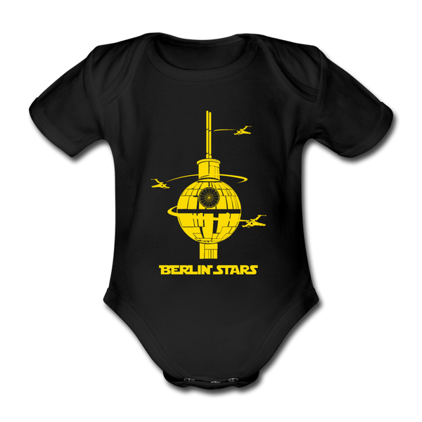 Berlin Stars - Bio-Kurzarmbody - Schwarz
