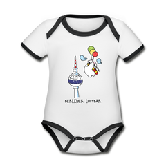Berliner Luftbär - Baby Bio-Kurzarm-Kontrastbody