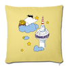 Berliner Bär bei Nacht - Sofakissen mit Füllung (45 x 45 cm) - Hellgelb
