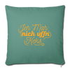Jeh mah nich uffn Keks gelb - Sofakissen mit Füllung (45 x 45 cm) - Tanngrün