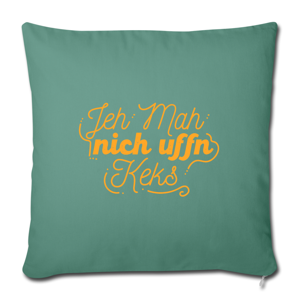 Jeh mah nich uffn Keks gelb - Sofakissen mit Füllung (45 x 45 cm) - Tanngrün