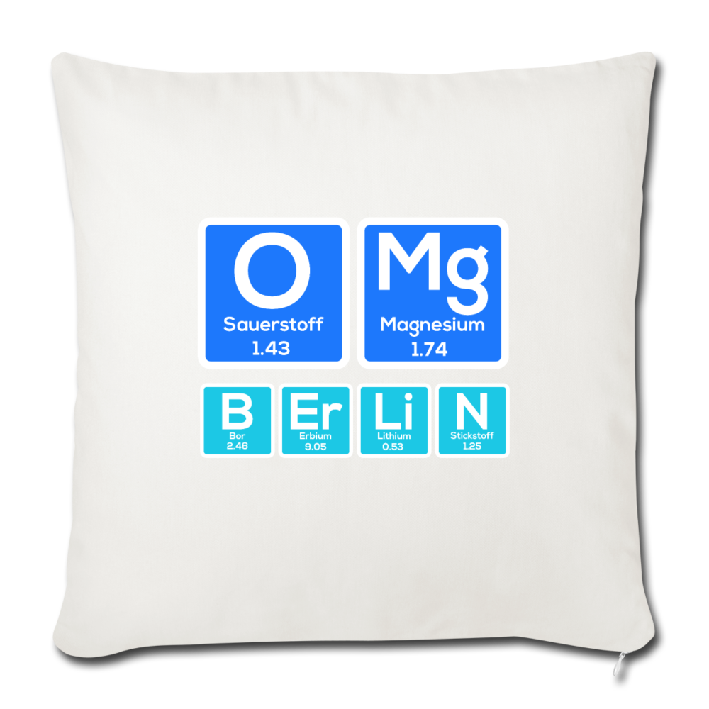 OMG Berlin - Sofakissen mit Füllung (45 x 45 cm) - Naturweiß
