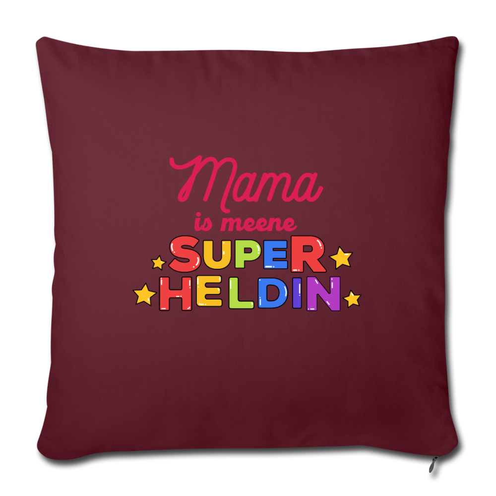 Meene Heldin - Sofakissen mit Füllung (45 x 45 cm) - Burgunderrot