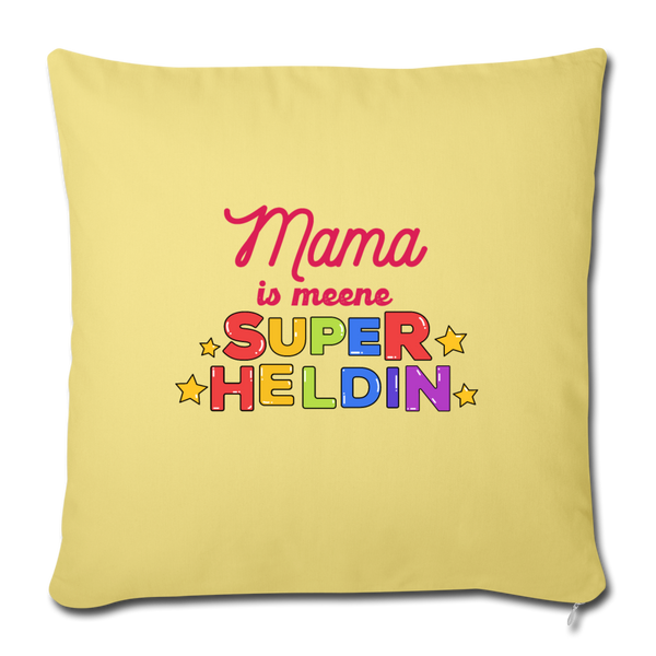 Meene Heldin - Sofakissen mit Füllung (45 x 45 cm) - Hellgelb