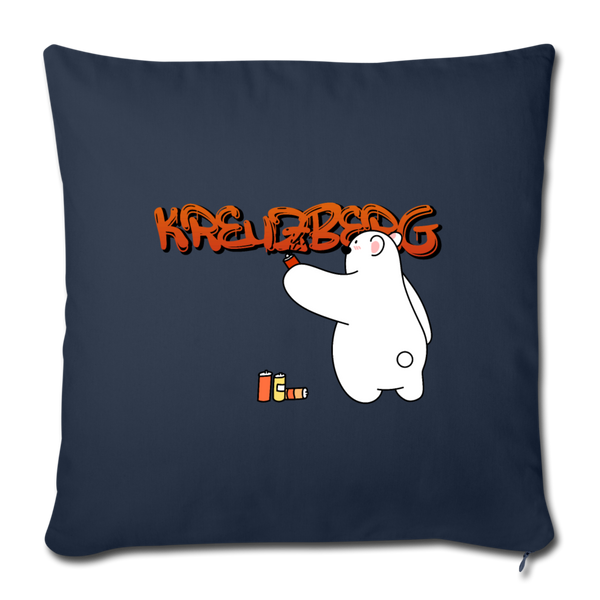 Kreuzberg Graffiti - Sofakissen mit Füllung (45 x 45 cm) - Navy