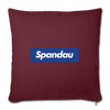 Spandau blau - Sofakissen mit Füllung (45 x 45 cm) - Burgunderrot