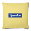 Spandau blau - Sofakissen mit Füllung (45 x 45 cm) - Hellgelb