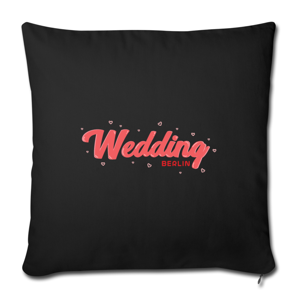 Wedding Berlin - Sofakissen mit Füllung (45 x 45 cm) - Schwarz