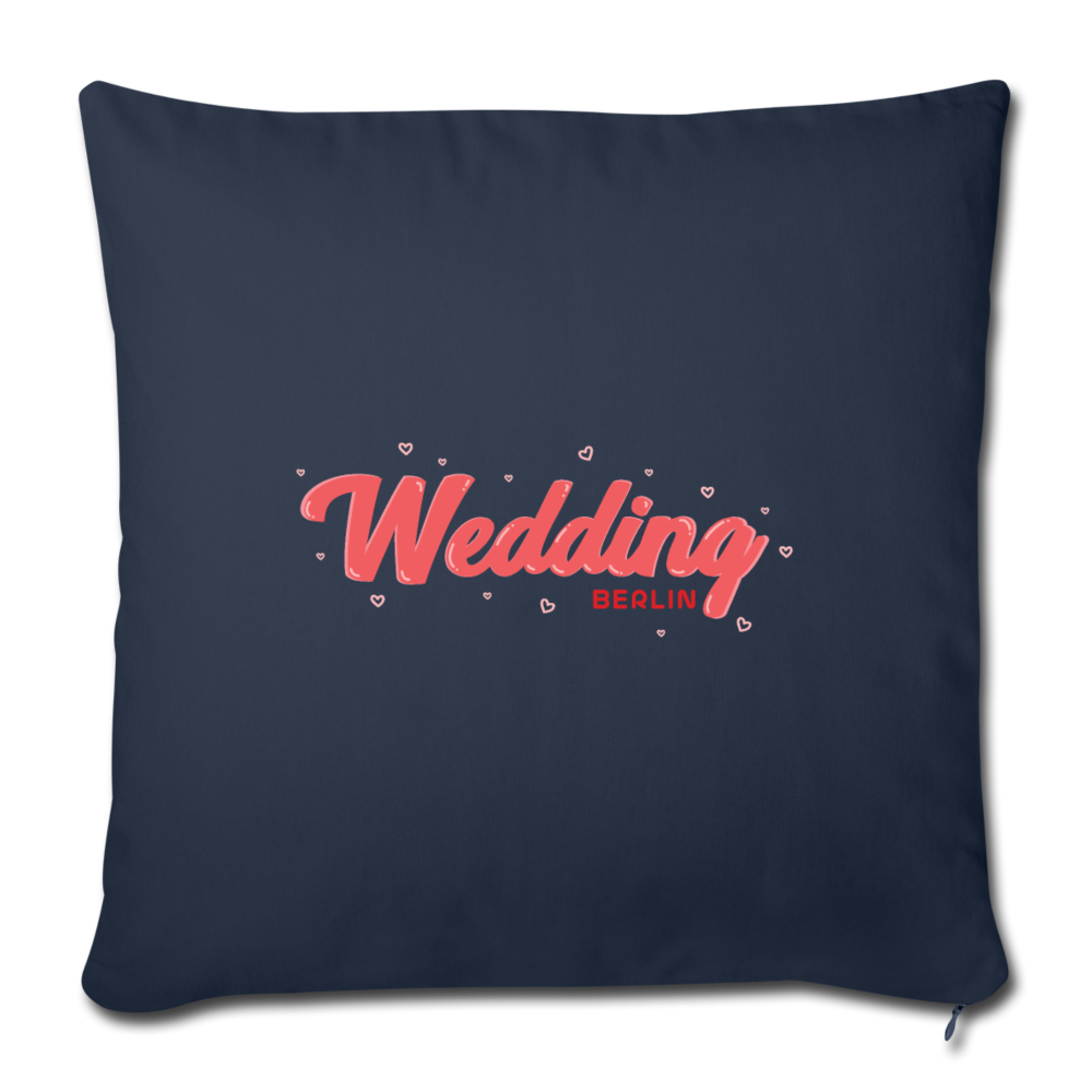 Wedding Berlin - Sofakissen mit Füllung (45 x 45 cm) - Navy