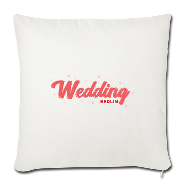 Wedding Berlin - Sofakissen mit Füllung (45 x 45 cm) - Naturweiß