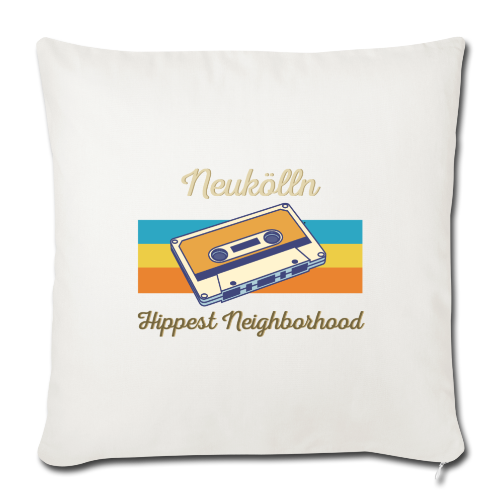 Hippes Neukölln - Sofakissen mit Füllung (45 x 45 cm) - Naturweiß